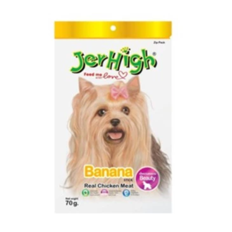 ขนมสุนัข Jerhigh Stick Real Chicken Meat – Banana