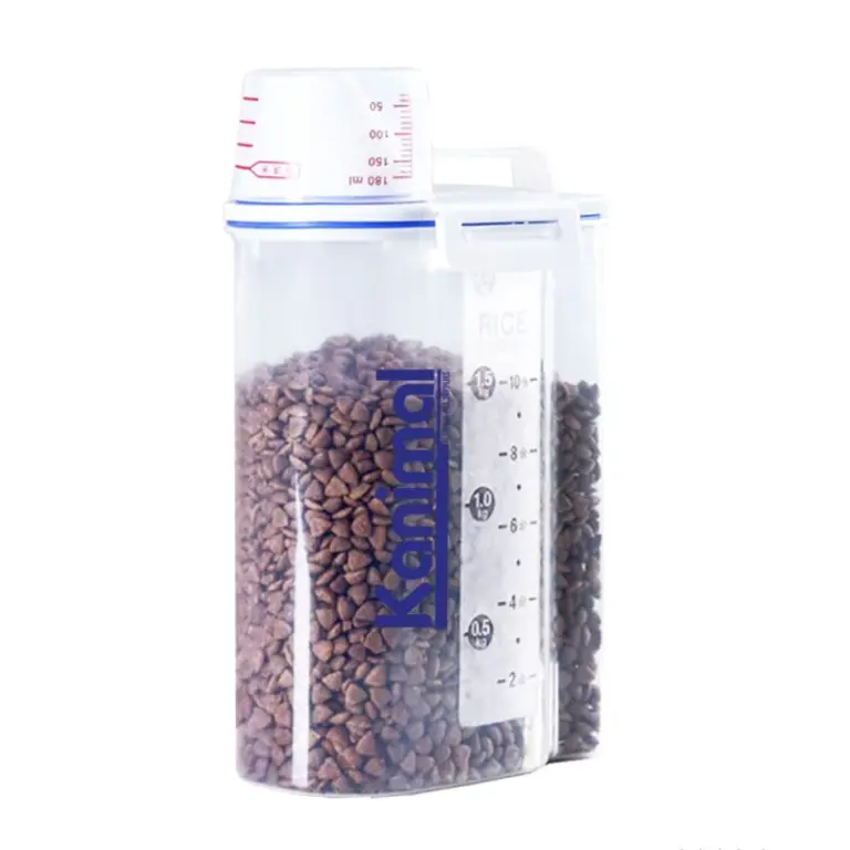 Kanimal Pet Food Container ถังเก็บอาหารเม็ด พร้อมถ้วยตวง ความจุ 2.5 ลิตร
