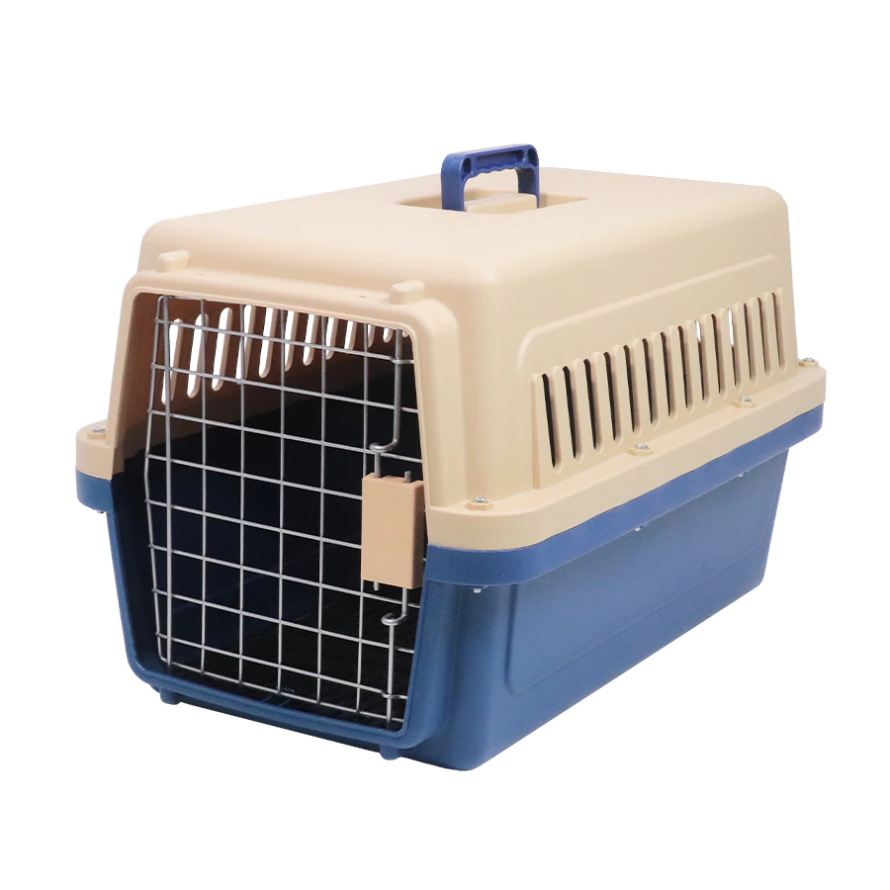 Pet Carrier – Brown/Blue