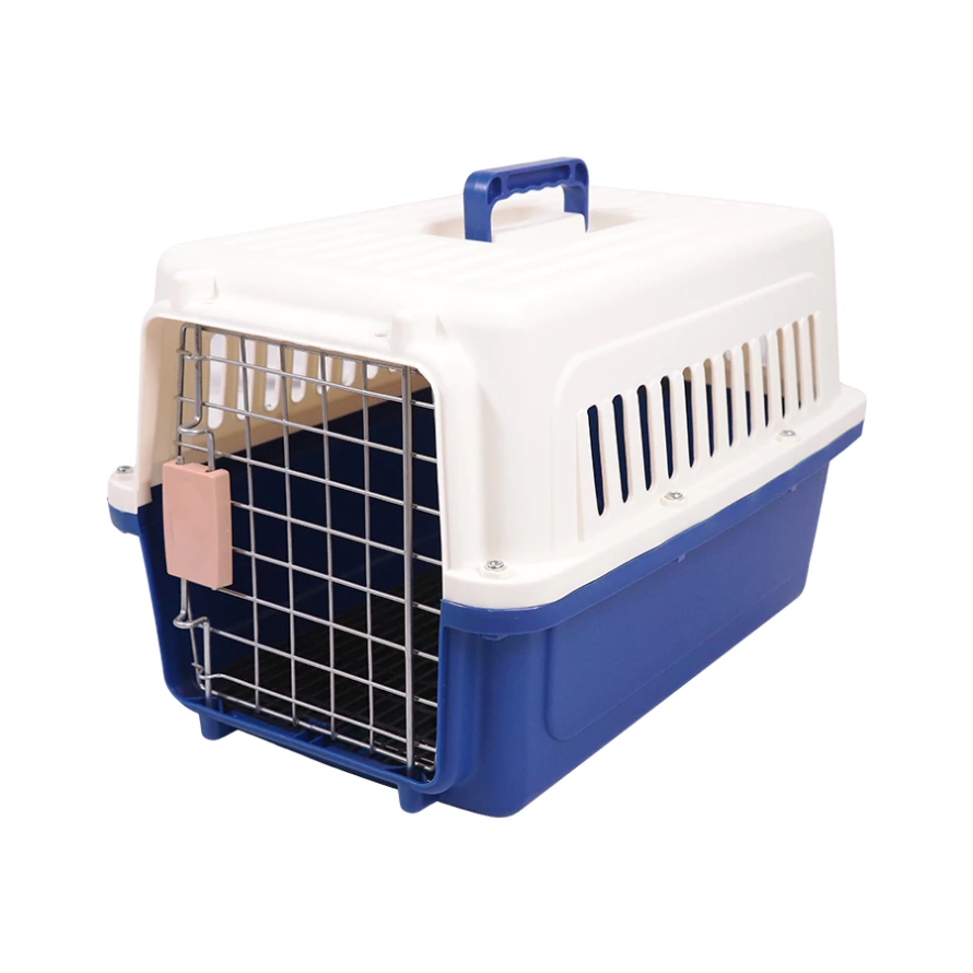 Pet Carrier – White/Blue